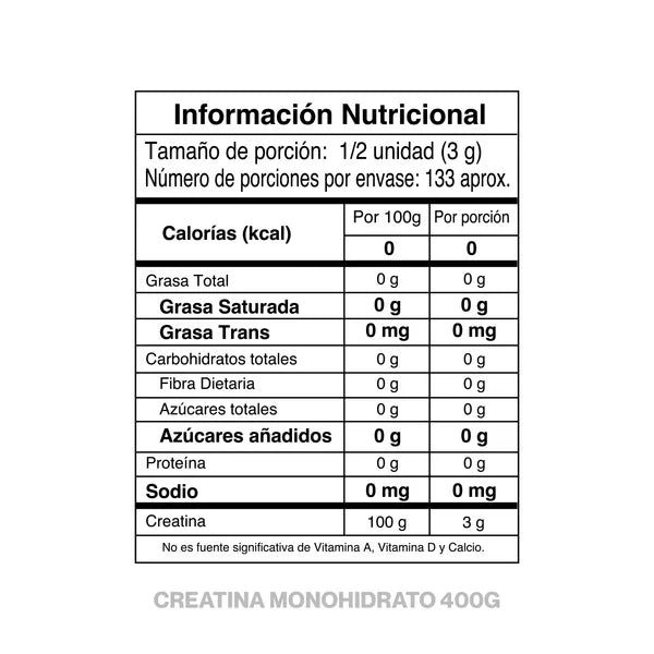 Creatina Monohidratada 400g