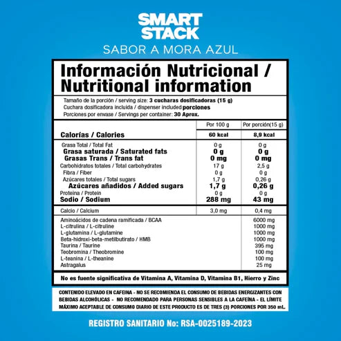 Smart Stack 30 Servicios Smart Nutrition