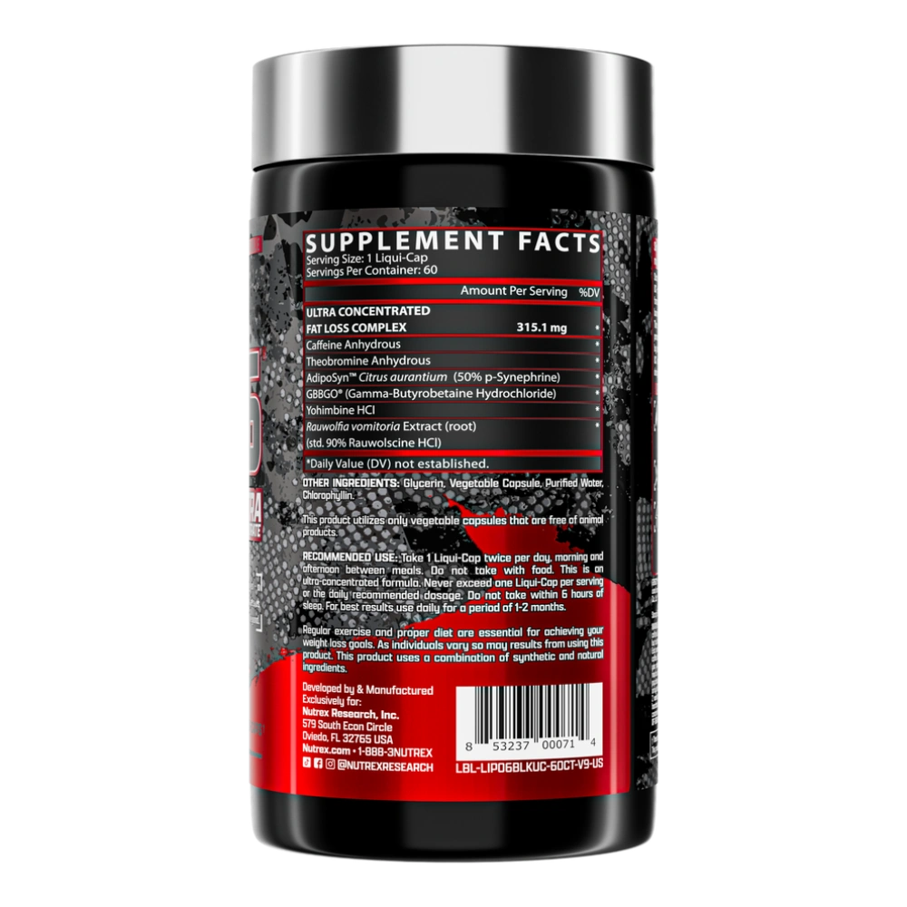 Lipo 6 Black 60 Caps