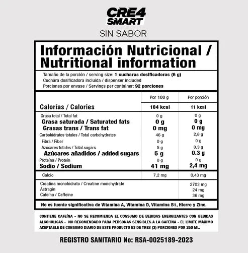 Cre4 Smart 550 Gramos 92 Servicios