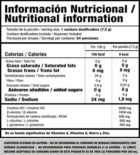 Creatina Smart A-Tack HCL 32 Servicios Smart Nutrition