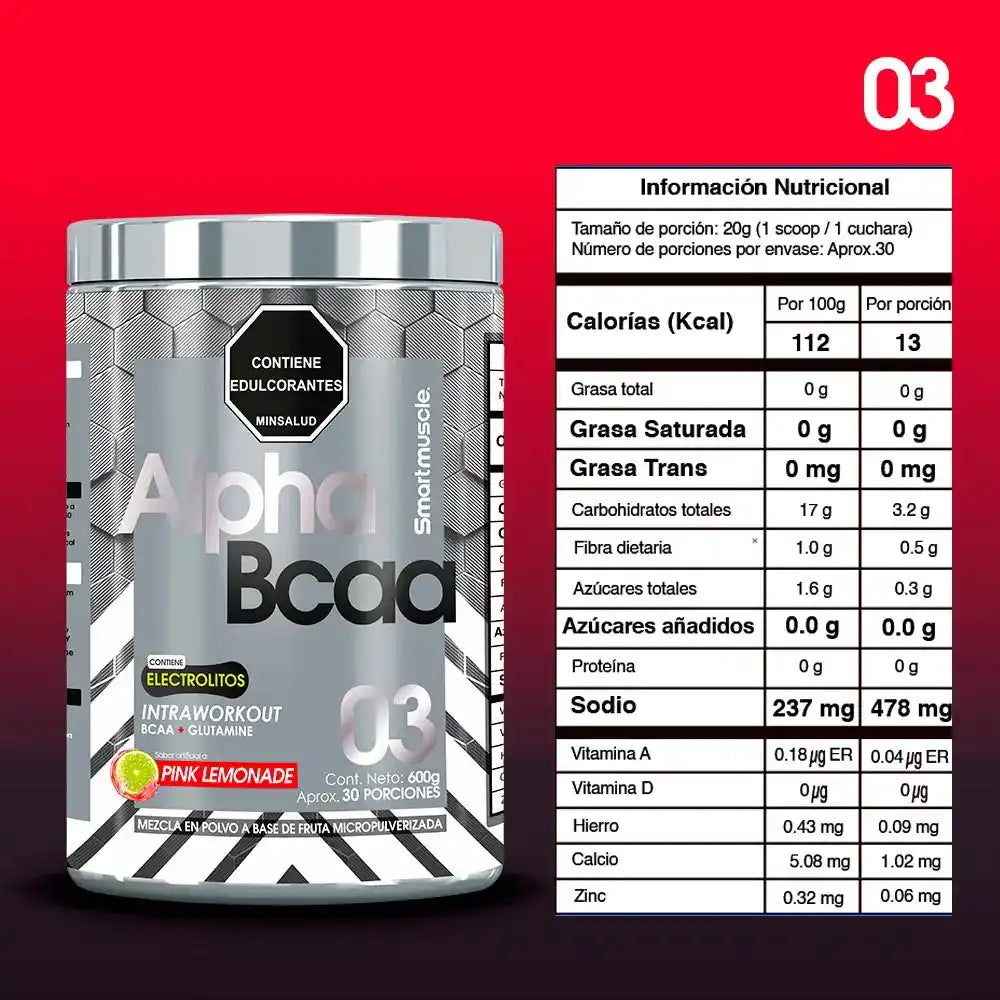 Alpha Bcaa 30 Servicios Smart Muscle