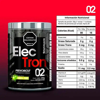 Pre-Entreno Electron 2.0 Smart Muscle 30 servicios